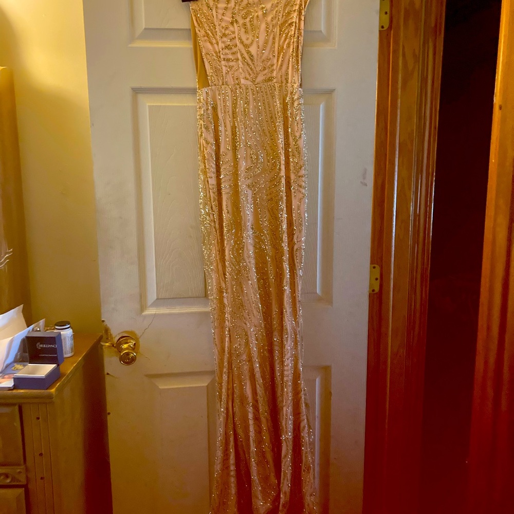 Hi and formal gown from Saks